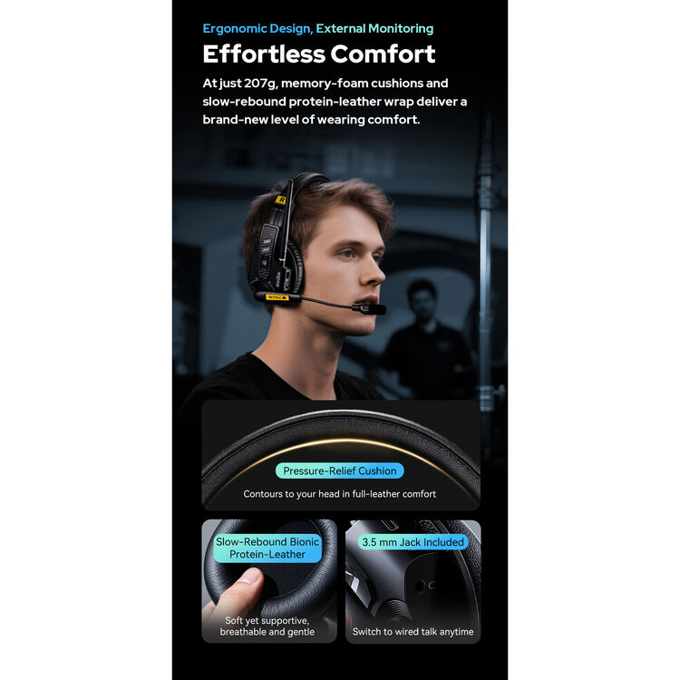 Godox SkyTalk Air 5S 5-Person Full-Duplex Wireless Intercom Headset System (2.4 GHz) - Image 11