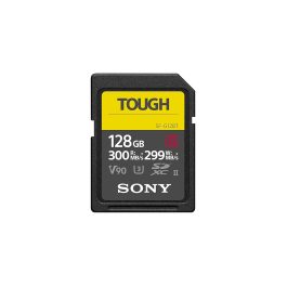 Sony TOUGH-G series SDXC UHS-II Card 128GB, V90, CL10, U3, Max R300MB/S, W299MB/S (SF-G128T/T1)